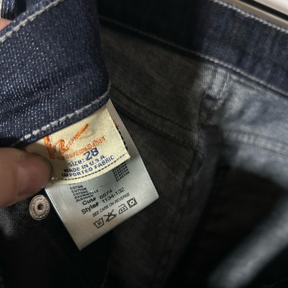 Citizens of Humanity High Rise Bootcut Amber Stretch Dark Blue Jeans Sz 28 - Picture 8 of 12